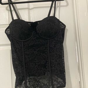 Torrid Black Lace Bustier